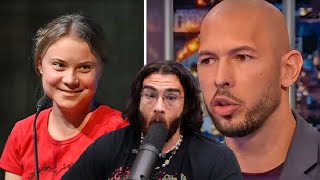 Greta Thunberg DESTROYS Andrew Tate | Hasanabi reacts