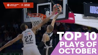 Top 10 Plays | October | 2022-23 Turkish Airlines EuroLeague