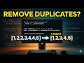 Remove Duplicates from Array in JavaScript | Coding Interview Question