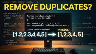 Remove Duplicates from Array in JavaScript | Coding Interview Question
