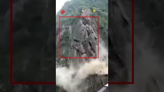 Watch: A Massive Landslide At Bhaleyi-Koti Road In Himachal’s Chamba District