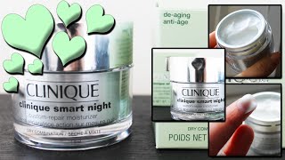 CLINIQUE SMART NIGHT CREAM MOISTURIZER Review • Mompreneur Life ❤️ Vlog