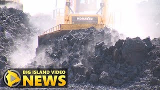 Lava Clearing On Highway 132 Begins (June 10, 2019)