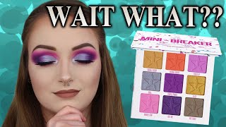 wait..what?? JEFFREE STAR COSMETICS MINI BREAKER EYESHADOW PALETTE TUTORIAL