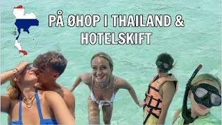THAILAND VLOG - DEL 3!! På øhop, skifter hotel, møder grise, street food & snork