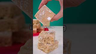 These EGGNOG RICE KRISPIE TREATS feel like a holiday hack!