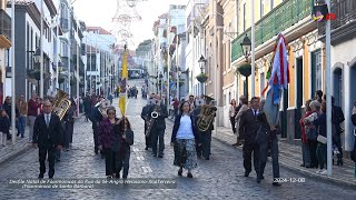 Desfile de Natal de Filarmónicas na Rua da Sé-Angra Heroismo-Terceira (2024-12-08)