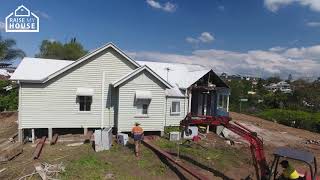 Steel Under House - House Raising Process