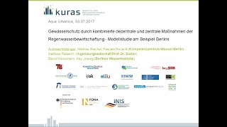 AquaUrbanica 2017 [B] Gewässerschutz durch kombinierte Maßnahmen