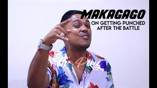 Makagago on getting punched after the battle