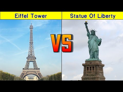 What is bigger the Statue of Liberty or the Eiffel Tower?