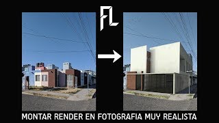 Como montar un render en una foto con Sketchup y Photoshop