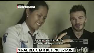 VIRALLl!! Legendaris David Beckham ketemu sripun