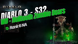 D3 - S32 - Helltooth Zombie Bears Witch Doctor - Rank6 NA