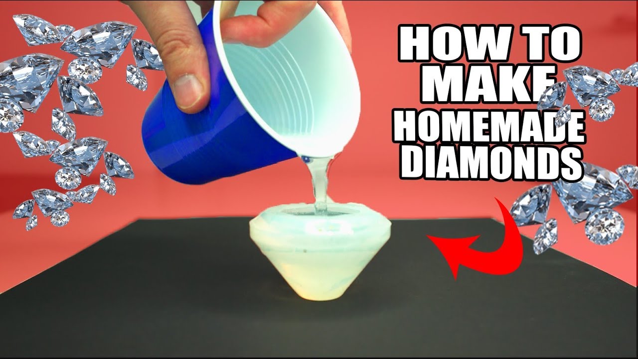 HOW TO MAKE HOMEMADE DIAMONDS! + GIVEAWAY - YouTube