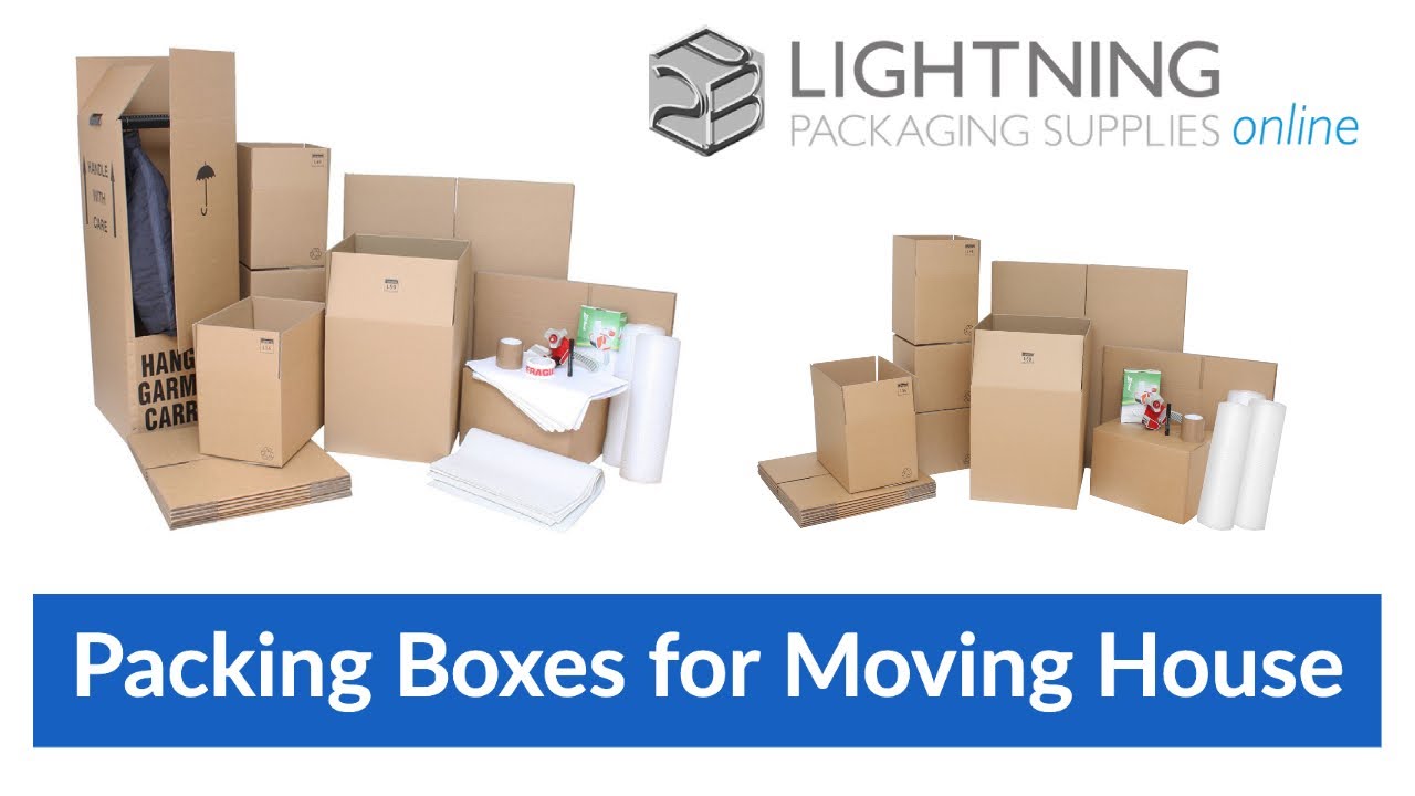 Packing Boxes For Moving House - YouTube