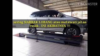 sering menabrak Lobang dan jalan rusak ,ini AKIBAT dan efek nya