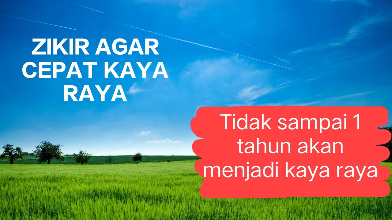 03 Zikir Agar Menjadi Kaya Raya Youtube