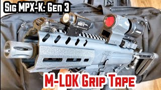 Sig MPX K ‣ MLOK Handguard Grip Tape 【Gun33】