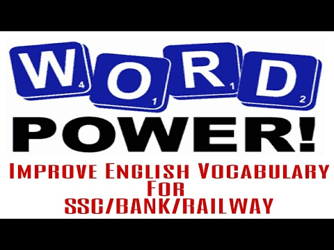 Word Power Series 01 Improve English Vocabulary For Exams Ssc Mts