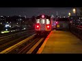 irt flushing line 7 7x local train action at 52nd street lincoln ave p.m rush hour