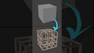 How to create wireframe in Blender #blender3d #cgian #3d