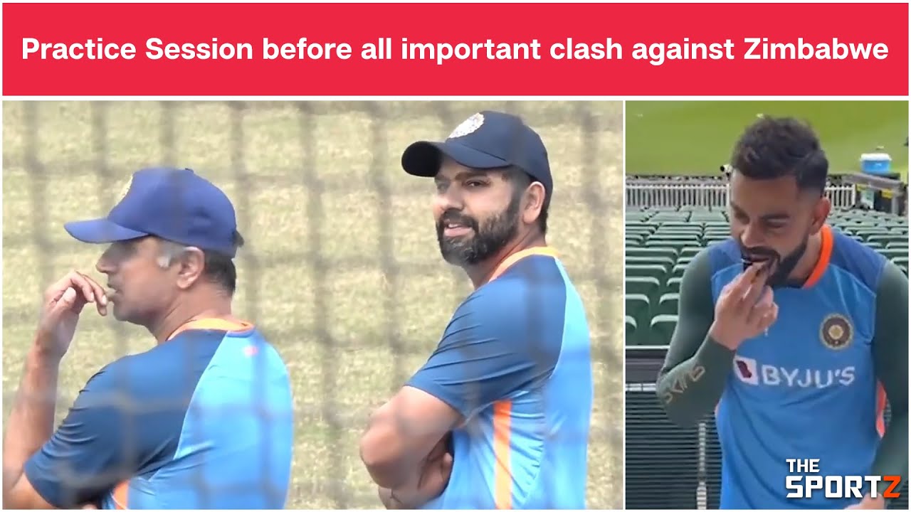 Team India's Practice Session Before All Important Clash Against ...