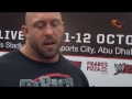 ryback speaks arabic to our fans رسالة المصارع رايباك لجماهير المصارعة على سوبر