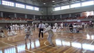 硬式空手県大会最激戦区小学5年組手9 Schoolboy Koshiki karate9