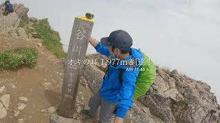 【登山】真夏の谷川岳で撤退レベルの大雨！？幻想的なセカイのその先には…【4K】