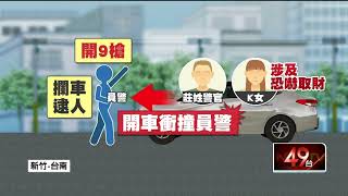 女「握小三把柄」勒千萬！ 台南警官涉恐嚇取財　遭圍捕開9槍