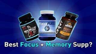 Best Memory Supplement  | Onnit Alpha Brain VS. 5% Nutrition Mentality VS. Focal Fuel!