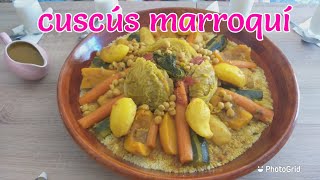 El auténtico cuscús marroquí de carne y verduras muy delicioso y fácil de hacer, paso a paso