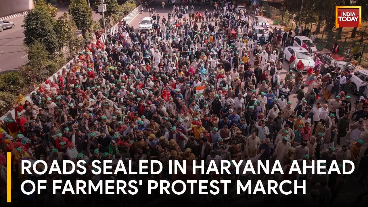 Haryana Authorities Seal Roads Ahead Of 'Delhi-Chalo' By Farmers ...