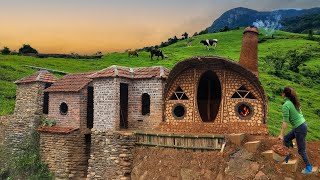 The Girl's House Made Wooden Of Mud In The Valley