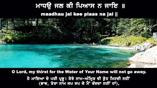 ਮਾਧਉ ਜਲ ਕੀ ਪਿਆਸ ਨ ਜਾਇ  maadhau jal kee piaas na jai -  Bhai Pritpal Singh  Regina