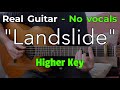 Landslide – Fleetwood Mac (Acoustic Karaoke in F) | No Vocals • 80 BPM