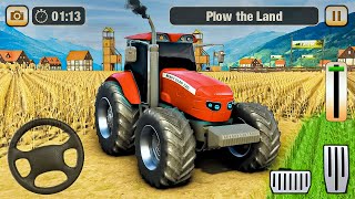 Real Tractor Driving Simulator 2021 - Grand Harvester Farming Game - Android Gameplay [HD]