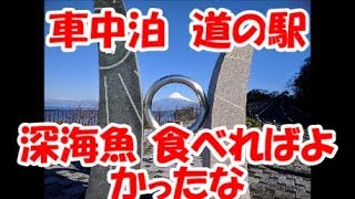 【女子一人車中泊】道の駅くるら戸田、深海魚食べればよかったな、出逢い岬、富士山、絶景ビュースポット！ラクティス