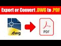 How to Convert or Export DWG to PDF Using AutoCAD - QasimCAD