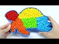 satisfying asmr l how to make mixing beads with rainbow fish bathtub cutting asmr by sunny