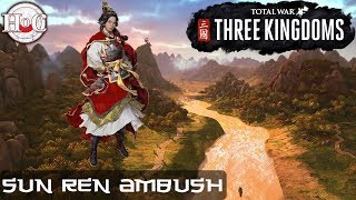 Total War: THREE KINGDOMS - Sun Ren Ambush Gameplay