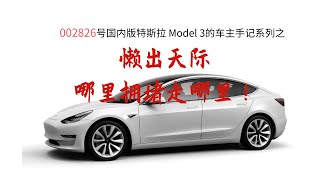 #突突嘚啵嘚#002826号国内版特斯拉Model 3的车主手记-懒出天际！哪里拥堵走哪里？