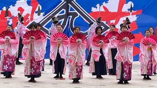 JR九州櫻燕隊（中央）Happy Yosakoi Saga2023はぴよさ1回目演舞