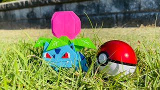 【Real Pokémon Go】How to make/fold origami 002 Irysaur Making POKEDEX.