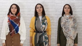 Şal Bağlamanın 20 Farklı Yolu! | How to Wear a Scarf in 20 Ways!