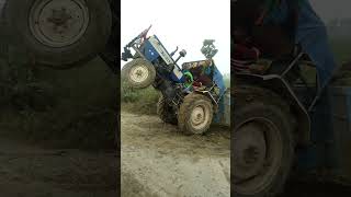 Swaraj 855 tractor stuck with heavy load trolley | Swaraj 735 Stund #shorts #swaraj #viral #tractor
