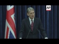 UK's Hammond and Kurdish region leader on IS