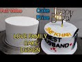 LOVE FAMILY CAKE DECORATING IDEAS | Couple theme cake | Roshan Cake Art