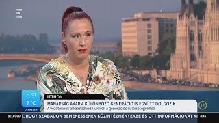 Több generáció egy munkahelyen - Gyarmati Rita - ECHO TV